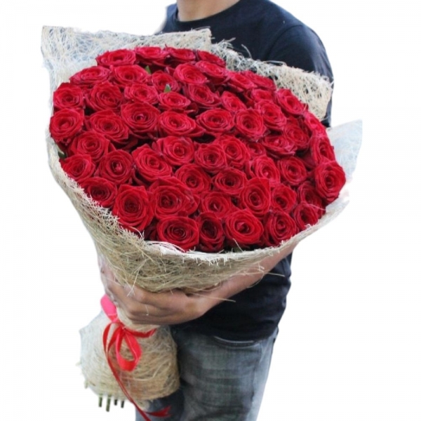  Belek Flowers Order 101 Adet Kırmızı Gül İthal 80cm